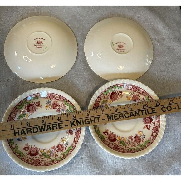 Vintage Johnson Brothers Winchester Saucer (set of 4) - Picture 3 of 3